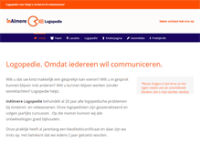 Tablet Screenshot of inalmerelogopedie.nl